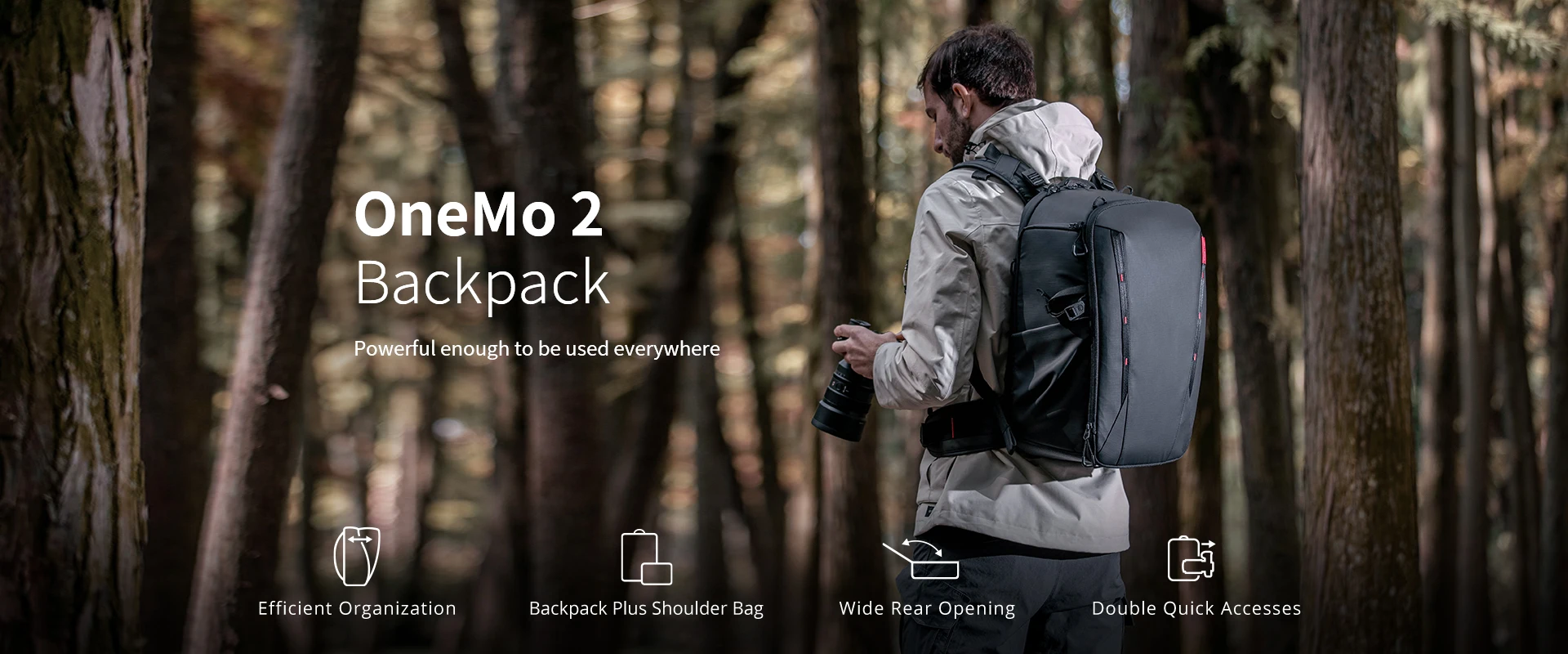 PGYTECH OneMo 2 Kamerarucksack mit Umhängetasche für 16-Zoll-Laptop für Fotografen, wasserdichter Rucksack für DJI Air 3 – Detail 1