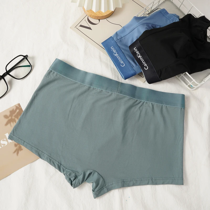 

Breathable Sexy Boxershorts Underwear Solid Color Letter Style Boxer Shorts Men's Comfortable Panties Boxershorts
