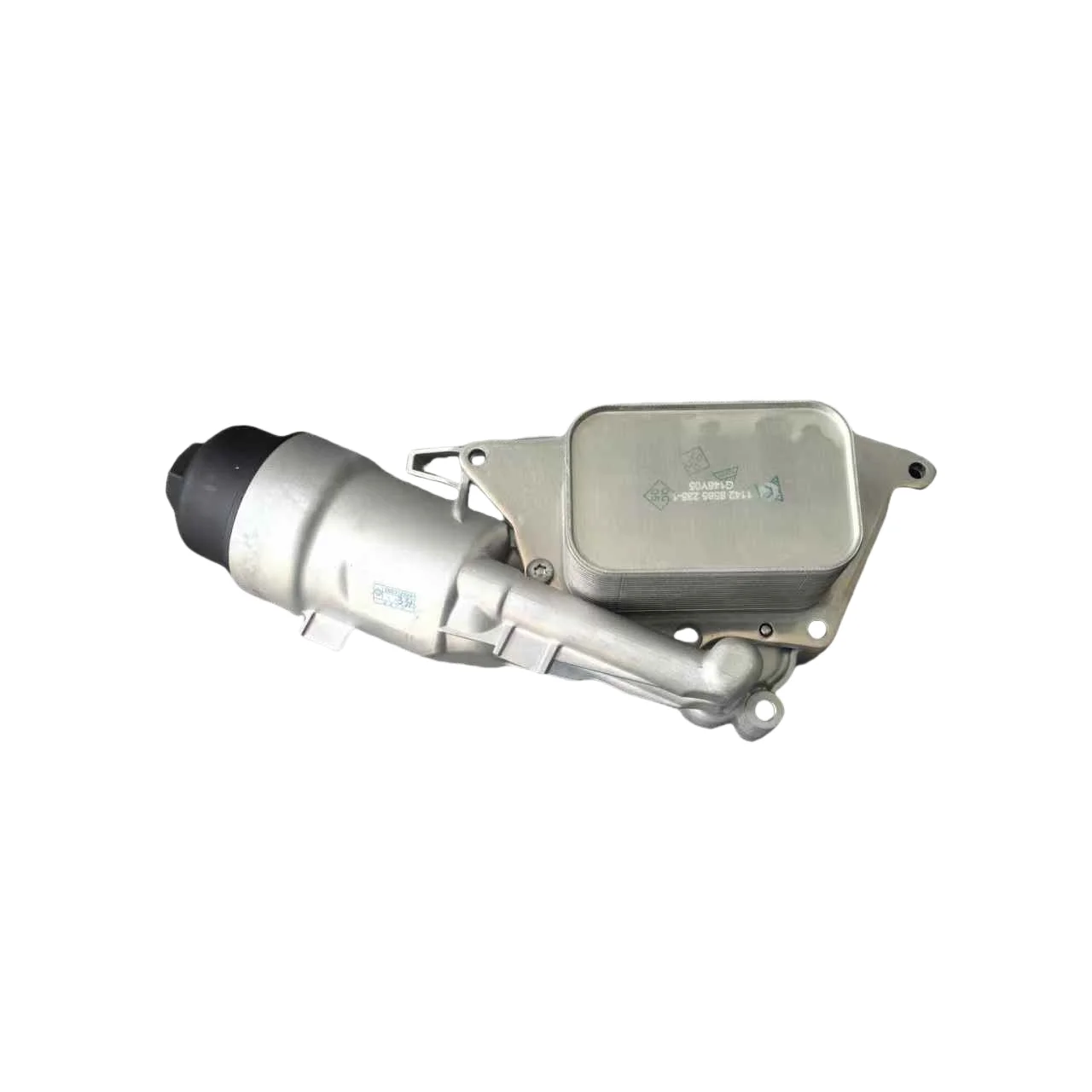 

11428585235 Oil cooler assembly Aluminum engine oil filter housing improvement, BMW 2 Series F45 F46 X1 F48 X2 F39 MINI F56 F54