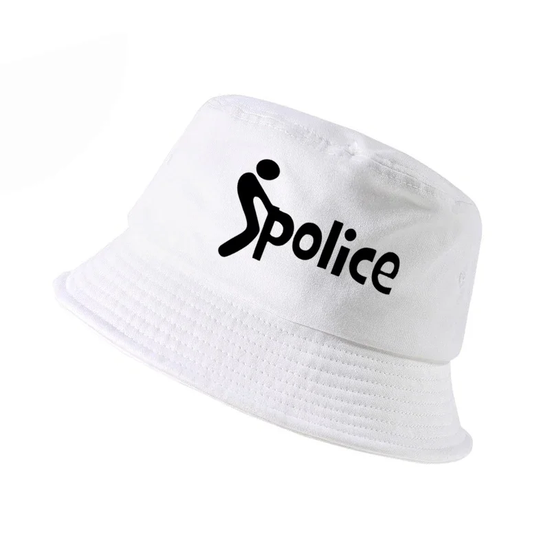 

Creative Police hat Flat Hip Hop fisherman hat fashion sport visor Hat Unisex panama bucket cap gorro