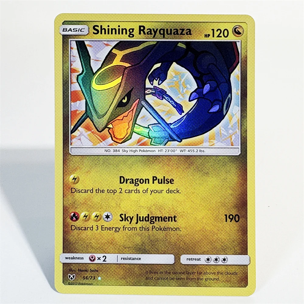 PKM Holo Rare Trading Card Game:(DIALGA LEAFEON HYDRAPPLE GYARADOS ESPEON) EX GX Proxy Collection Battle Card
