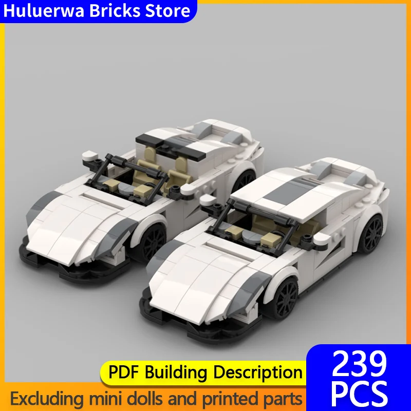 

Speed Racing Car Model MOC Building Bricks Regera Wing Down Hypercar Modular Technology Gifts Holiday Assemble Children Toy Suit