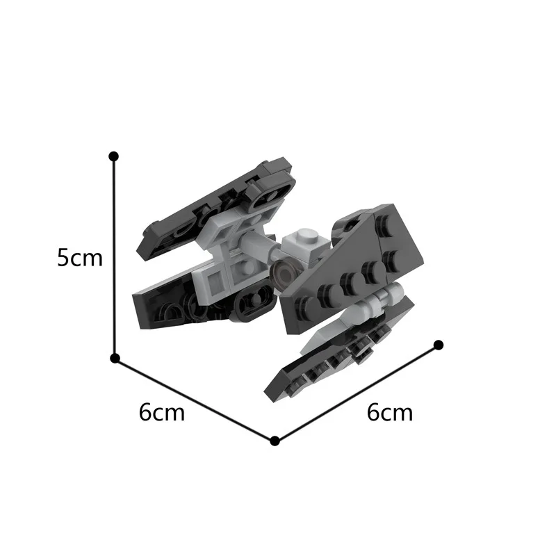 136 PCS-Classic Space Movie Series-Creative Mini Tie fighter combo Building Blocks Model For Children Boys Girls, Christmas Gift view 2