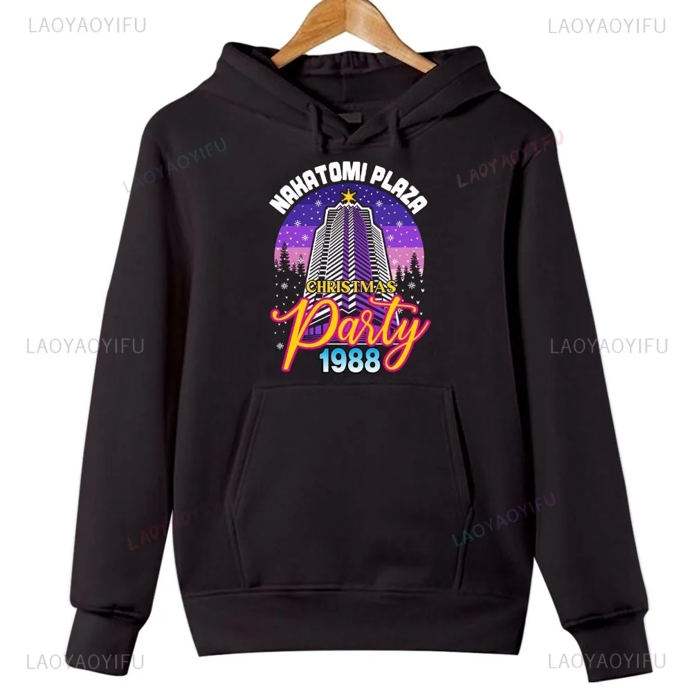 HOODIE Nakatomi Plaza Christmas Party 1988 Bruce 80's Funny Men Women Xmas Jumper Fashion Christmas Party Men's Fall Hoodies