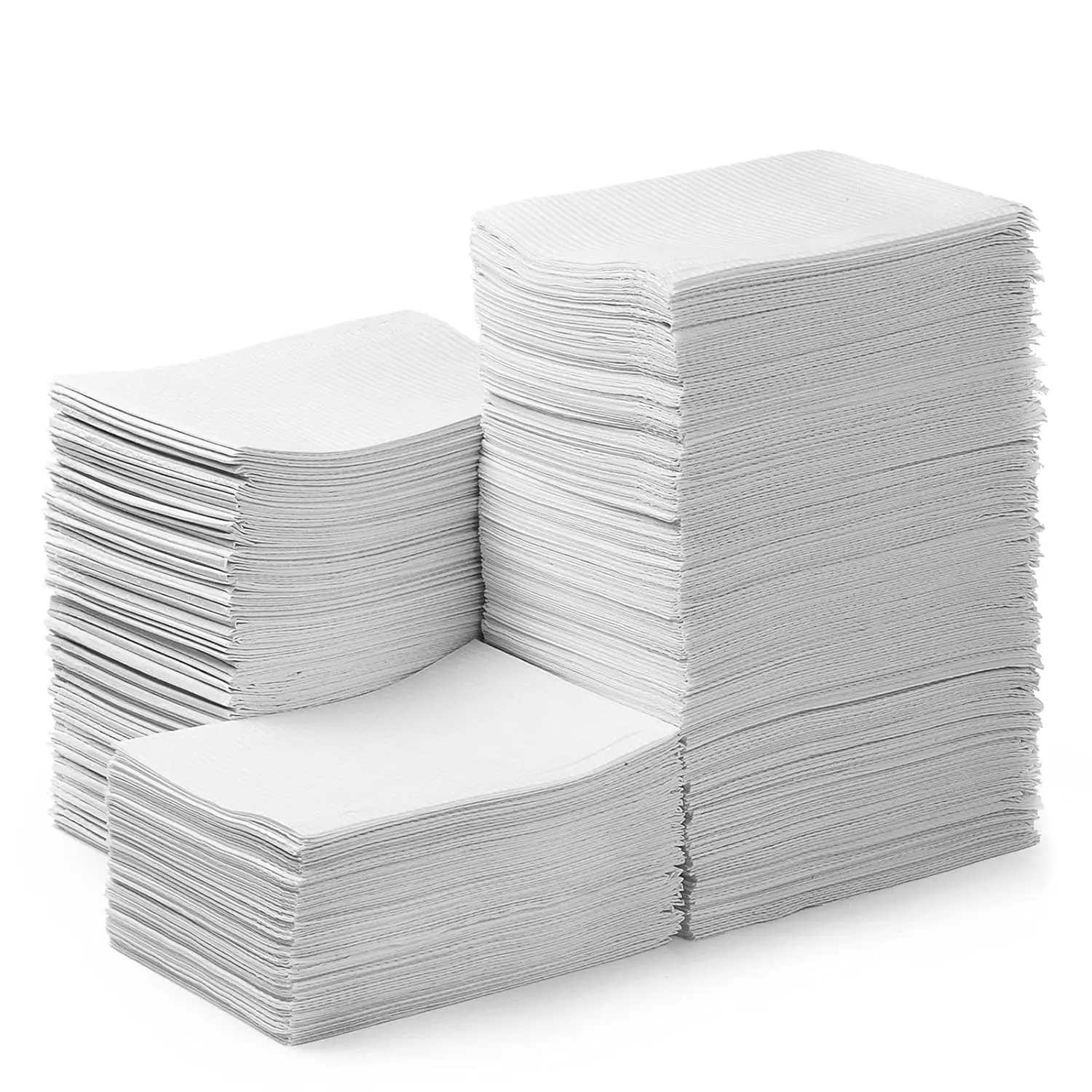 

250 Pack Disposable Dental Bibs, White 3 Ply Waterproof Tattoo Table Covers 13" x 18" (2 Packs of 125)