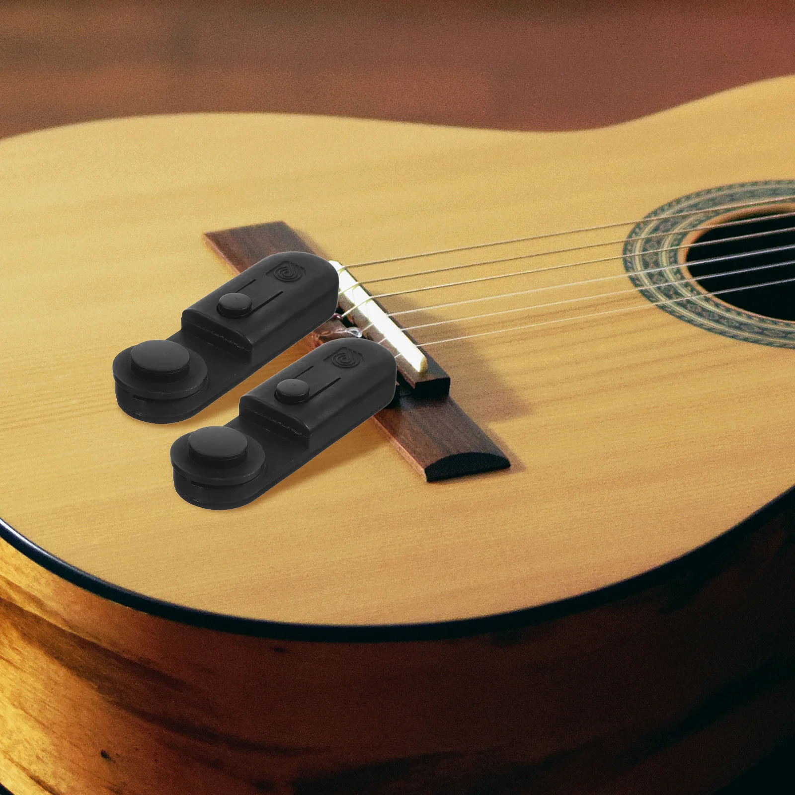 

2 Pcs Guitar Strap Buckle Attachment Keeper Ukulele Blocks Straps Plastic Buttons End Antidropping for Acoustic