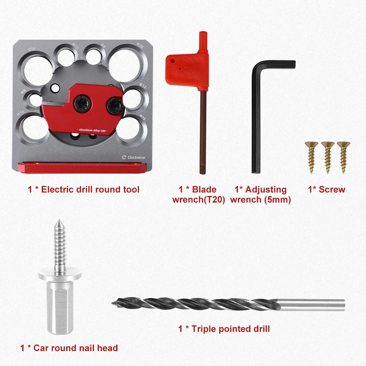 Imagem -06 - Dowel Maker Jig Kit Furos Liga de Alumínio Haste Redonda Varas Métrico 820 mm Novo Ajustável