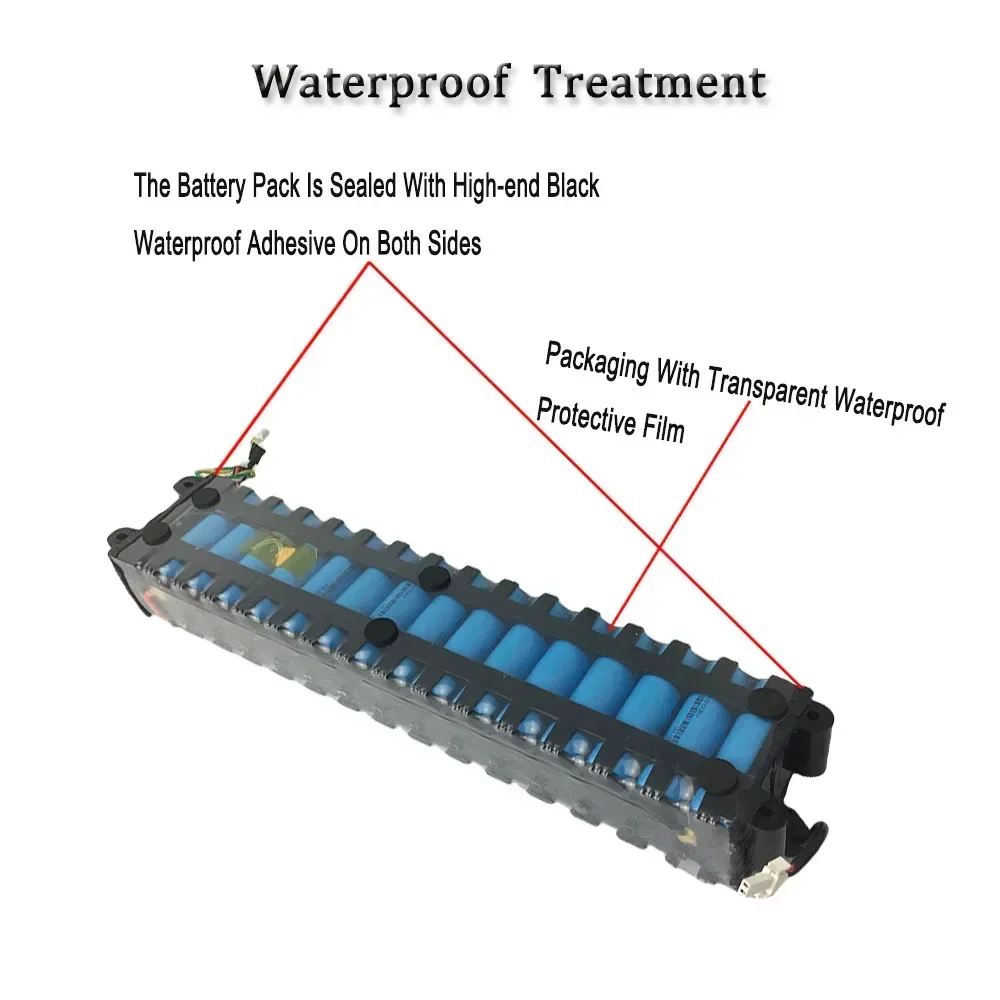 36V Battery Pack For Xiaomi M365 10S3P 7800mAh  Electric Scooter 18650 NE1003-H Cell Communication Interface Discharge Tail Ligh