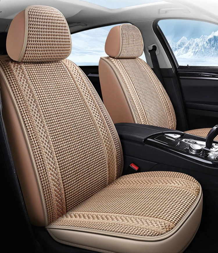 Universal Car Seat Full Cover Cool Ice Silk Breathable Anti-Slip Full Car Seats Protection SUV Car Ice Silk Seat Cushion JJ112