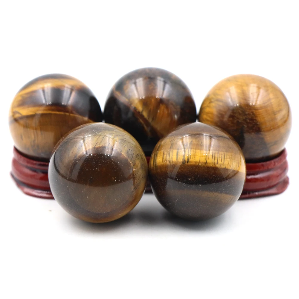 30 مللي متر عين النمر الطبيعي كرة مستديرة غلوب المجال الأحجار الكريمة المجال فنغشوي ويكا شقرا تدليك ديكور المنزل هدايا كريستال رائعة