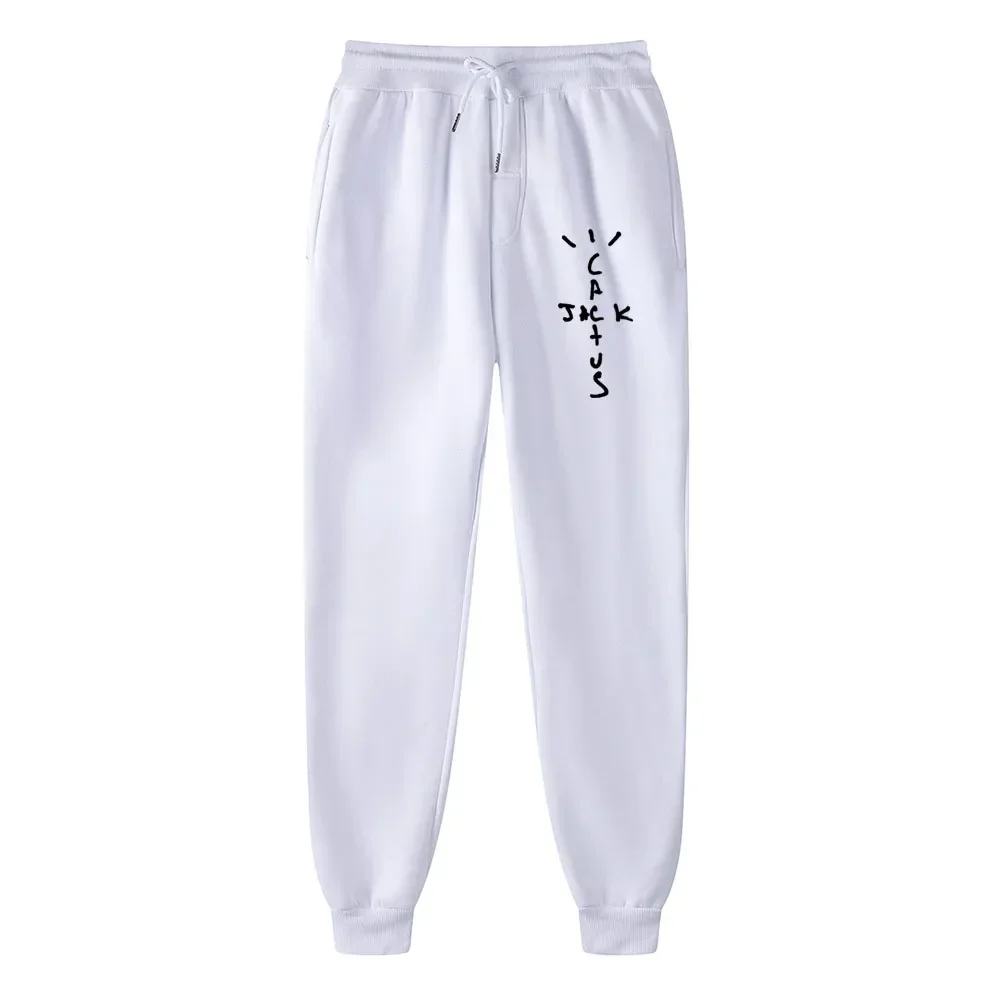 New Hot-selling Fleece Trousers Jack Cactus Letter Printing Men Ladies Men\'s Jogging Pants Hip-hop Street Pants