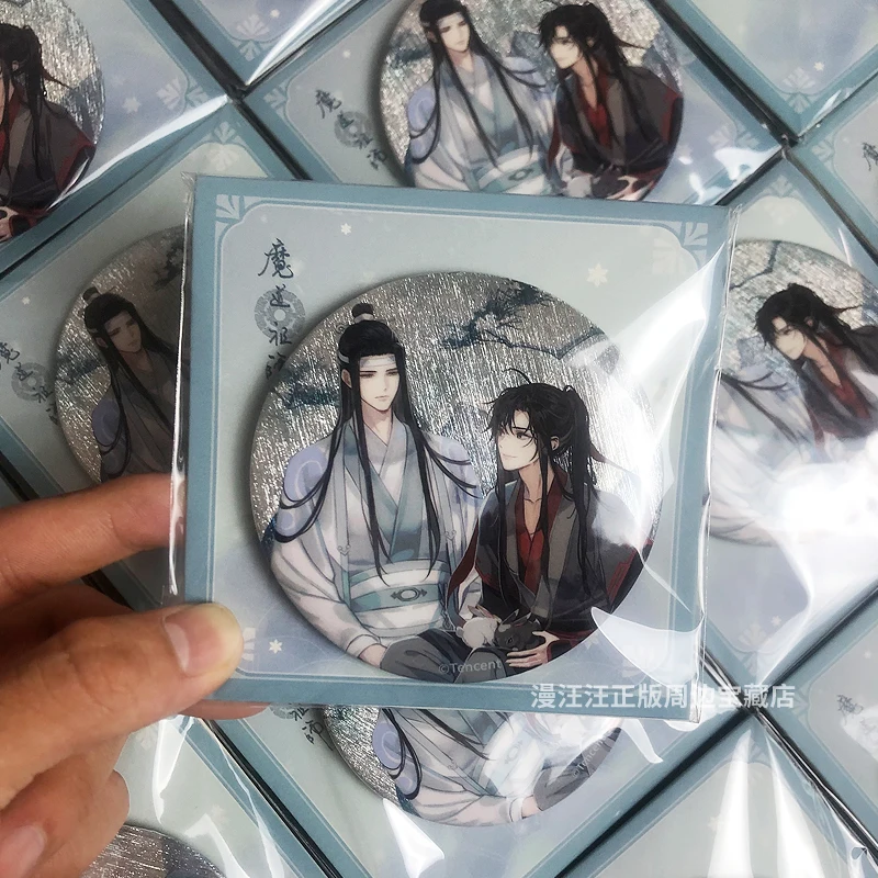 Anime Grandmaster of Demonic Cultivation Lan Wang Ji Wei Wu Xian Cosplay CArtoon Baji Collect Badge Adorn Birthday Gift