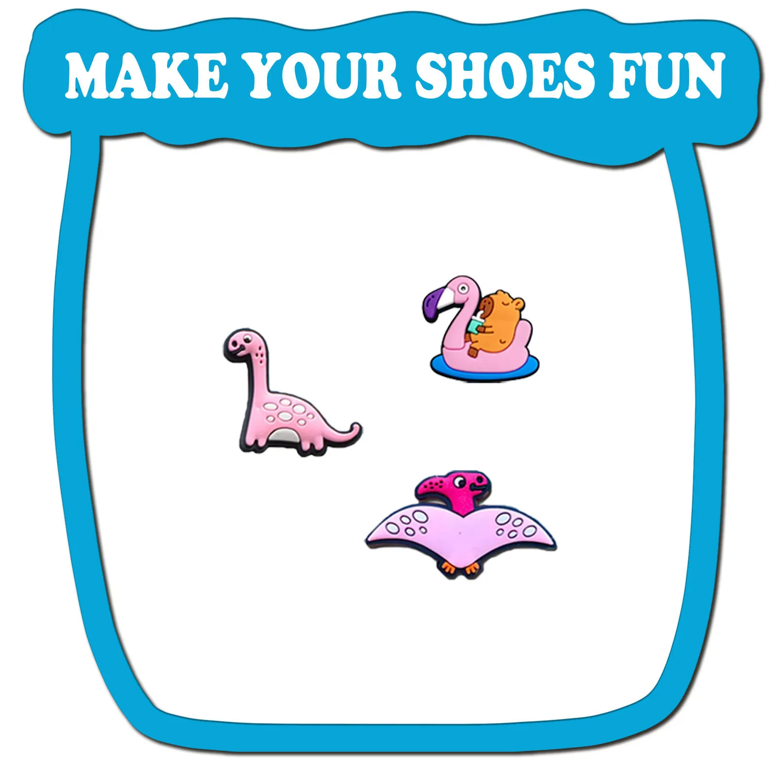 Random 10-30Pcs Pink Animals Series Shoe Charms For Sandals,Shoe Decoration Accessories Shoe Pins Great Gift For Men Women