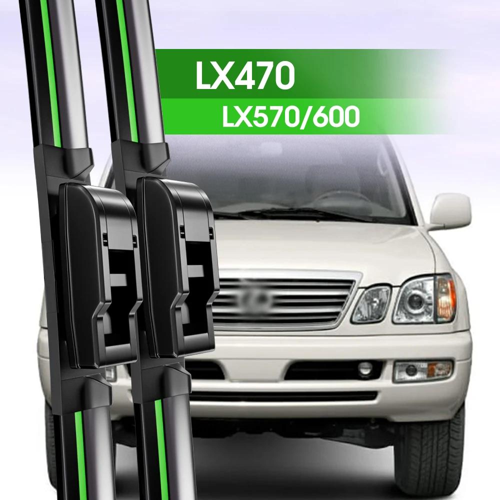 

2pcs Front Windshield Wiper Blades For Lexus LX470 LX570 LX600 1998-2022 2005 2006 2007 2015 2017 Windscreen Window Accessories