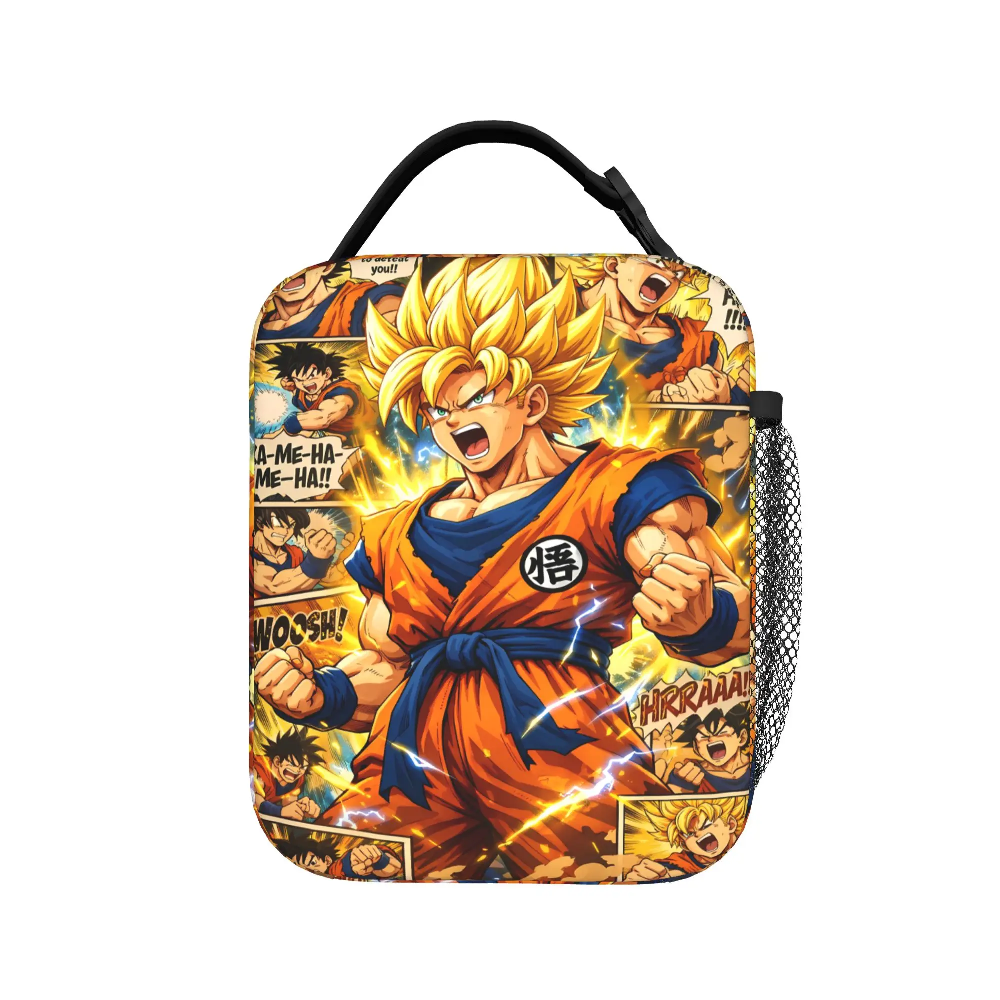 Dragons Ball Anime Song Goku Lunch Bag  Retro Lunch Box For Unisex  Picnic Cooler Bag Oxford Thermal Lunch Bags