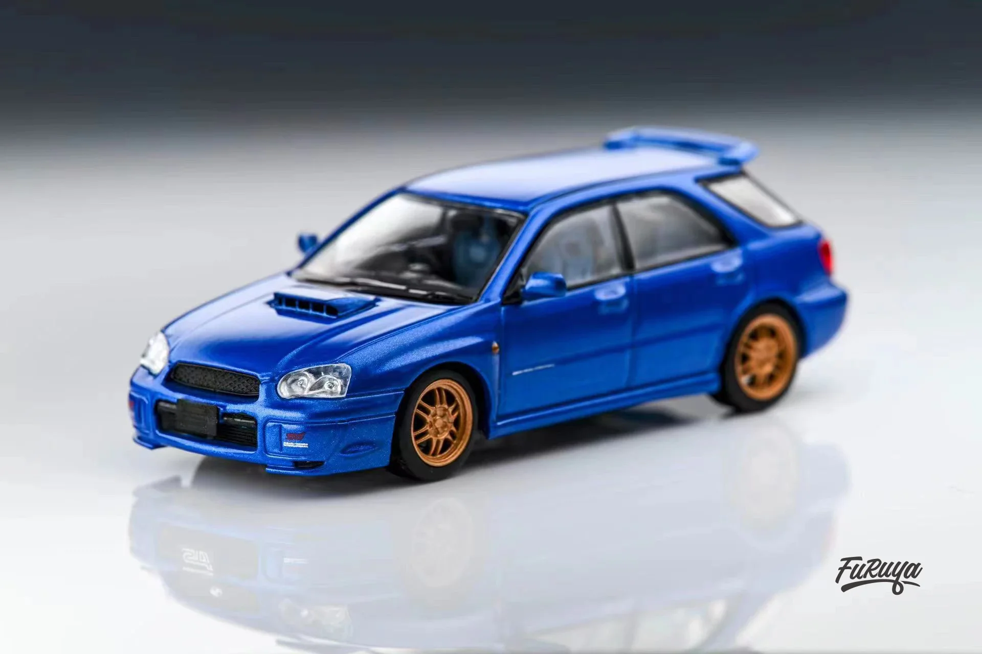 Furuya 1:64 STi Wagon GG /GC Blue Silver Red Diecast Model Car