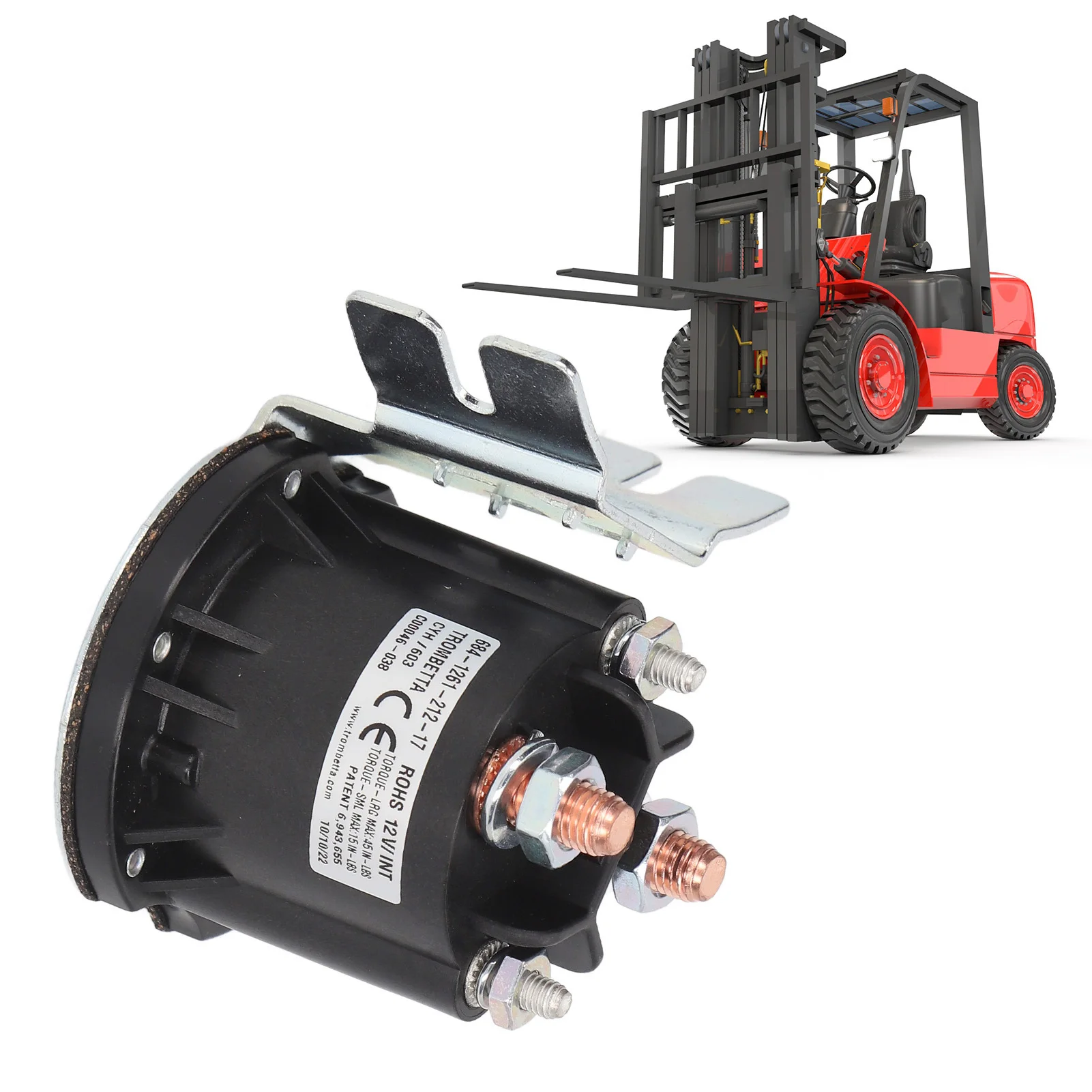 Electric Oil Pump DC Contactor Sensitive Small Power 684 1261 212 17 Replacemant for TROMBETTA Forklift DC12V