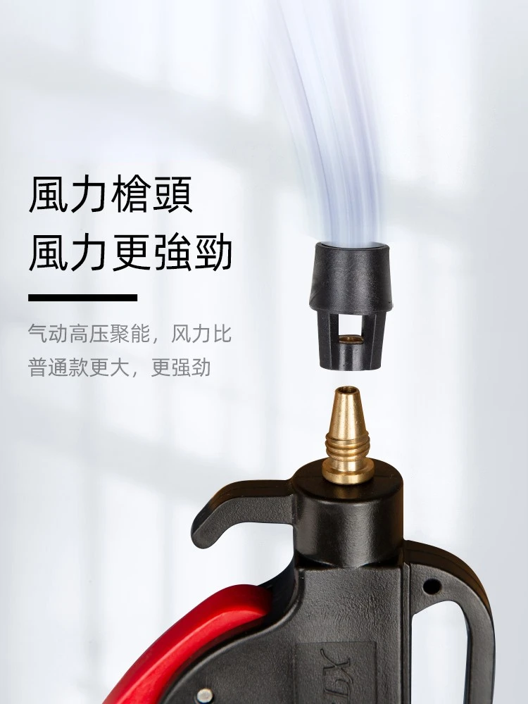 Dust Blowing Gun Lengthened Blowing Removal Blow Pneumatic Gun Air Cleaning Pneumatic Tools