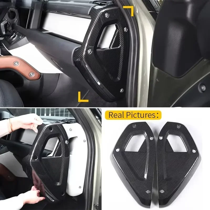 

For Land Rover Defender Real Dry Carbon Fiber Dashboard Side Panels 90/110/130 On Both Sides TCenter Console 20-25 modification