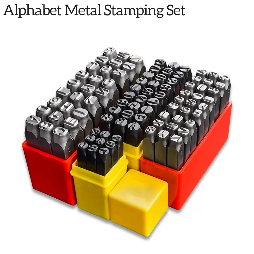 Number Letter Alphabet Metal Stamping Set Punching Leather Jewelry Gold Silver DIY Logo Stamps Craft Steel Puncher 3-10mm