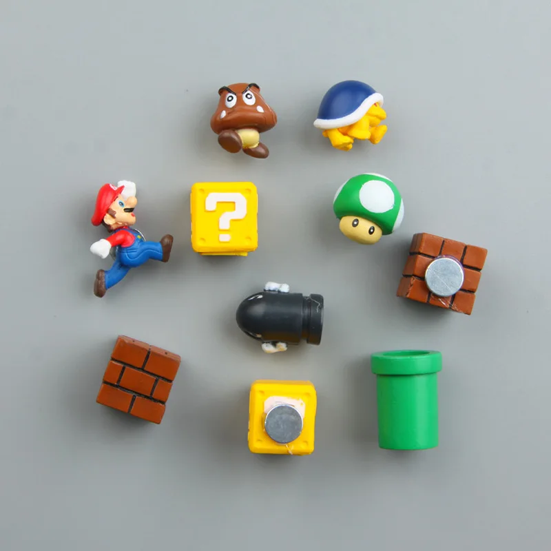 Imán de refrigerador Super Mary Bros, pegatina con mensaje, juguete para adultos, hombre, niña, niño, regalo de cumpleaños