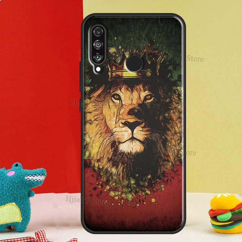 Rasta Lion Reggae Bob Marleys Case For Huawei P20 Lite P10 P30 P40 Mate 20 Pro Silicone Case For P Smart 2019 2021 Cover