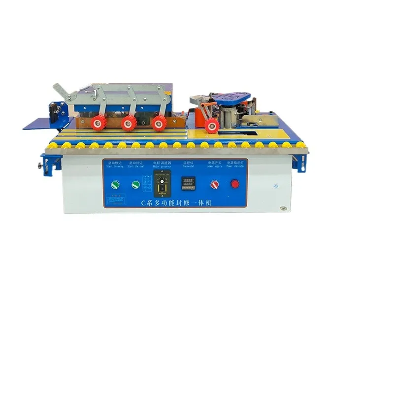 2000W Edge Banding machine Portable small Curved Line Home Decoration Double-sided Glue Edge Banding machine