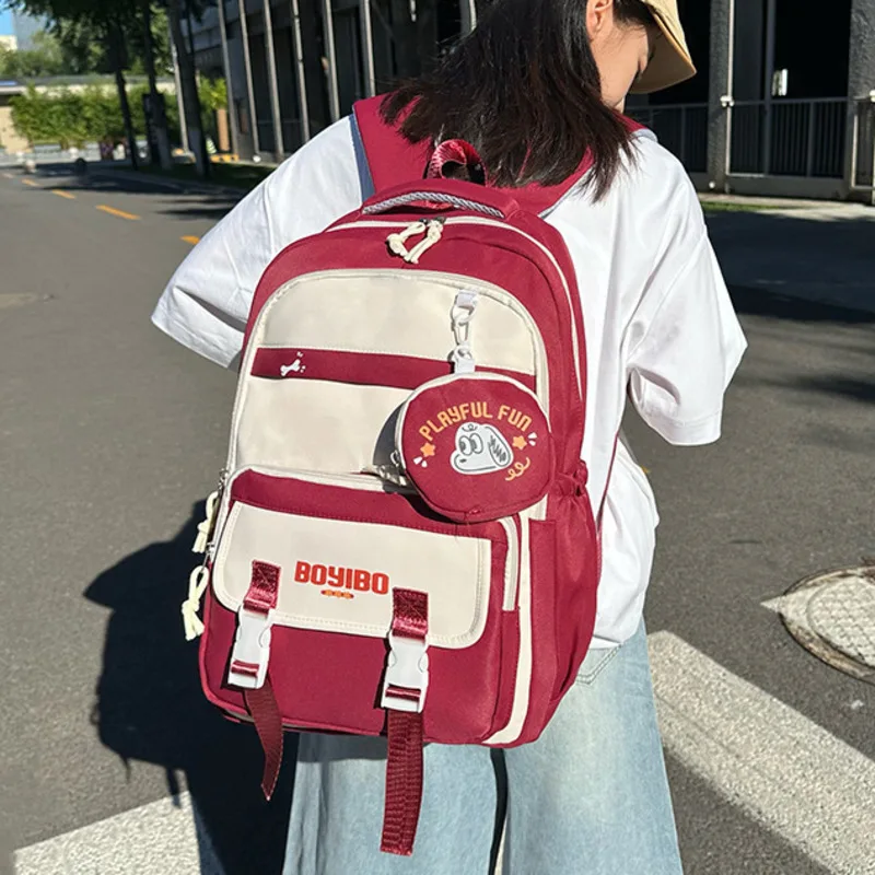 Letter Y2K Backpacks Animal Lightweight Outdoor Sports Travel Ins High Capacity Student Air Cushion Shoulder Strap Backpacks New