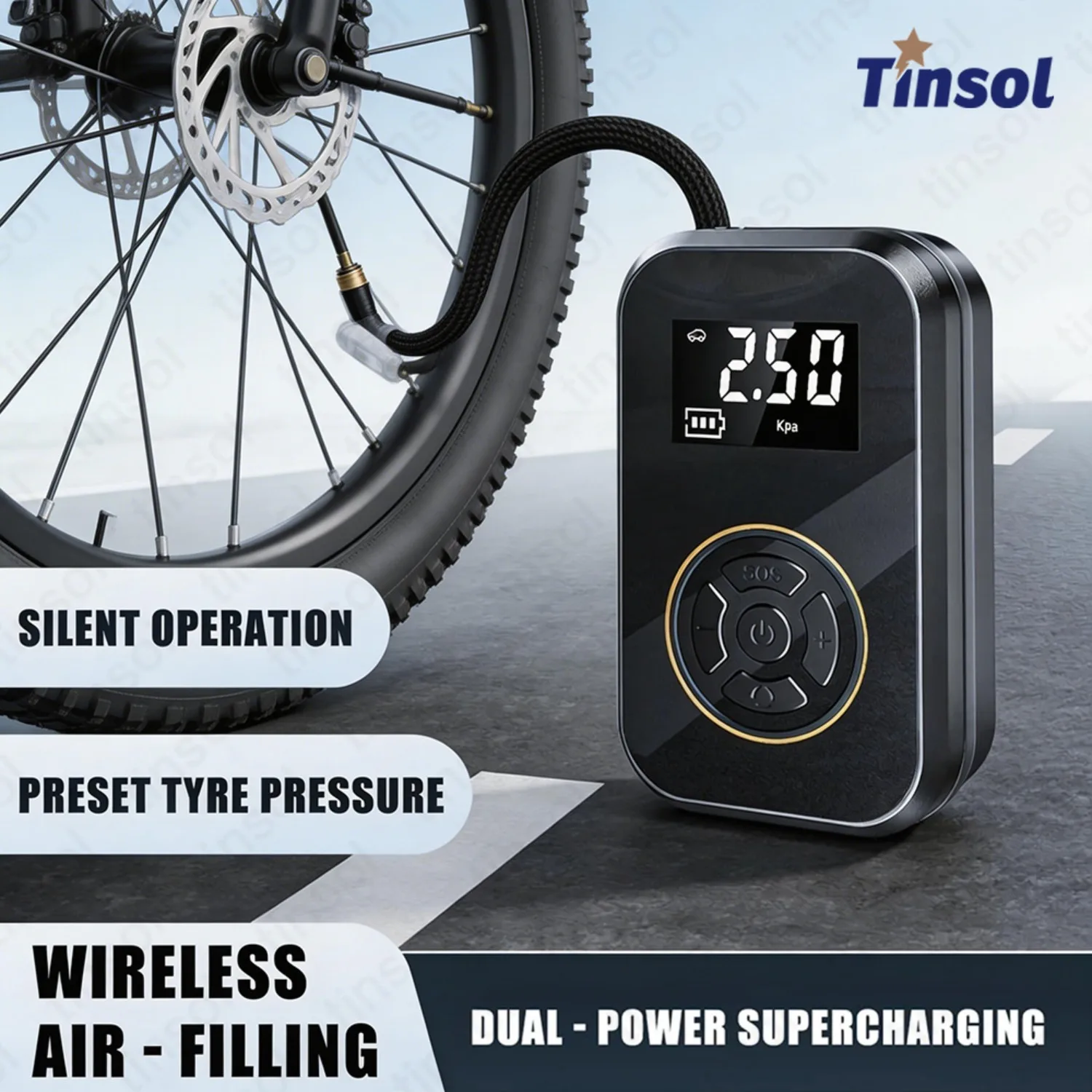 

Wireless Car Air Pump Bike Inflato Quick Charging Car Tire Wireless Air Pump Intelligent Electric Tire Inflator Car Motorcycle