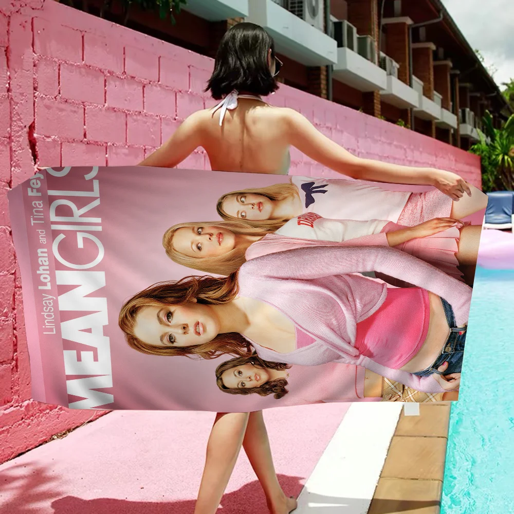 M-mean Girls Microfiber Beach Towel Absorbent Quick Dry Soft Yoga Swimming Resort Mountain Climbing Towel