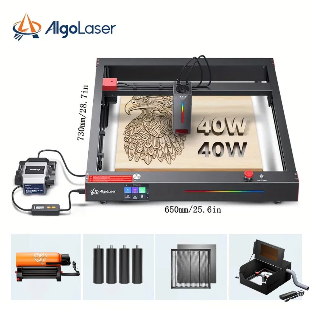 40W Output Laser Engraving Machine for Personalized Gifts Laser Cutter Machine Plug& Play Design 25000mm/min Speed CNC Machine