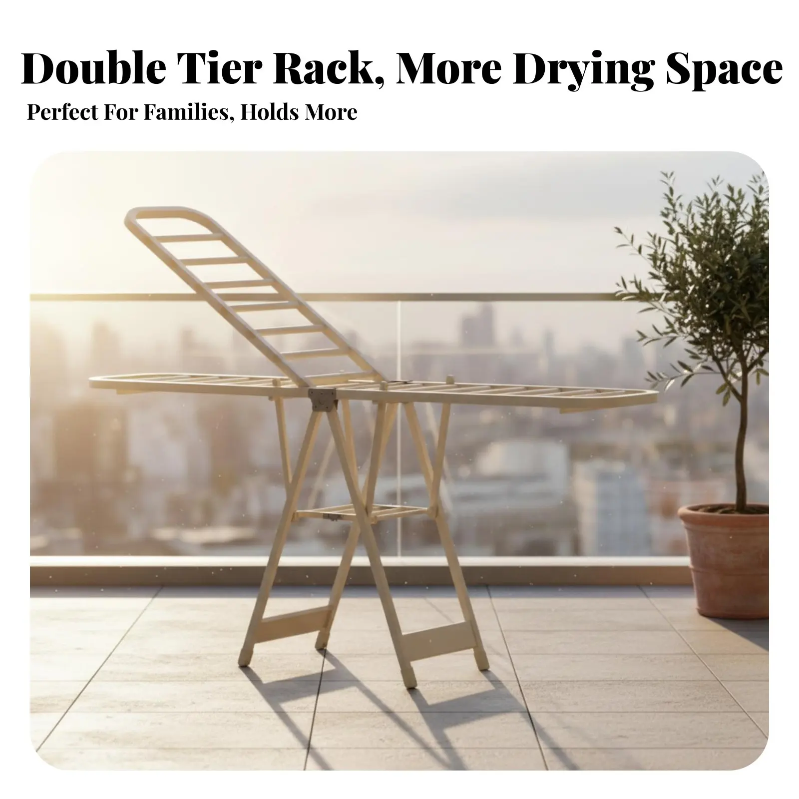 

Складная напольная сушилка для белья для использования в помещении и на улице, складная, большой вместимости, для студентов, туристов