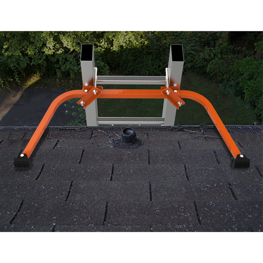 Aluminum Ladder Stabilizer with Adjustable Mounting Holes Safety Accessory for Gutter Cleaning and Building Painting