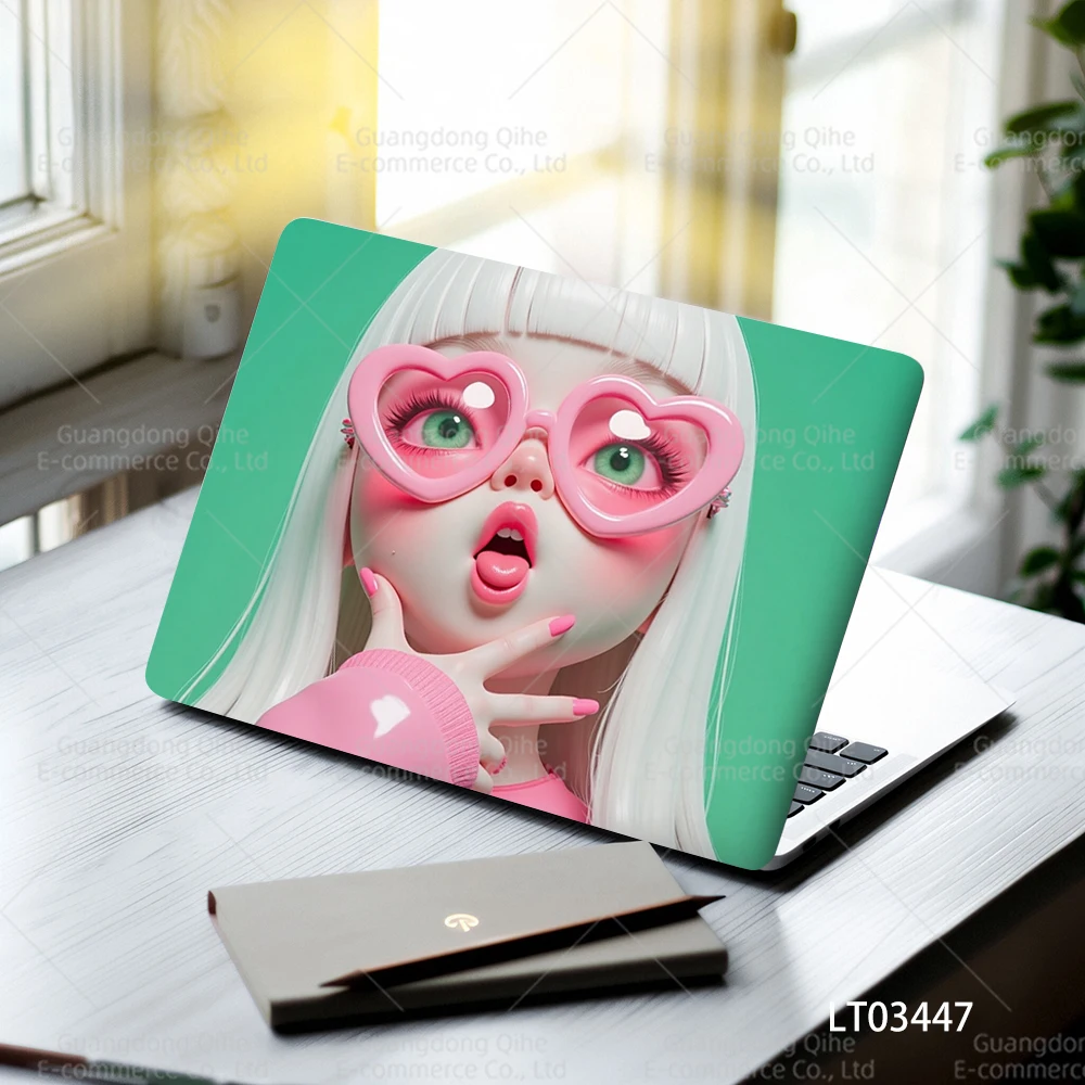 

2 упаковки водонепроницаемых и износостойких наклеек с персонажами мультфильмов, самоклеящийся материал ПВХ, декоративные наклейки для ноутбука