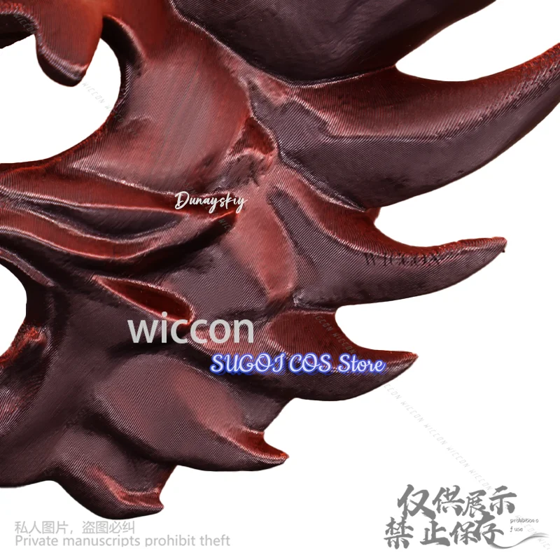 أنيمي اليابانية الشيطان الساموراي التنين ثلاثية الأبعاد أقنعة حمض البوليلاكتيك تأثيري حفلة الهالوين Deathcore الظلام فروي الدعائم كوس