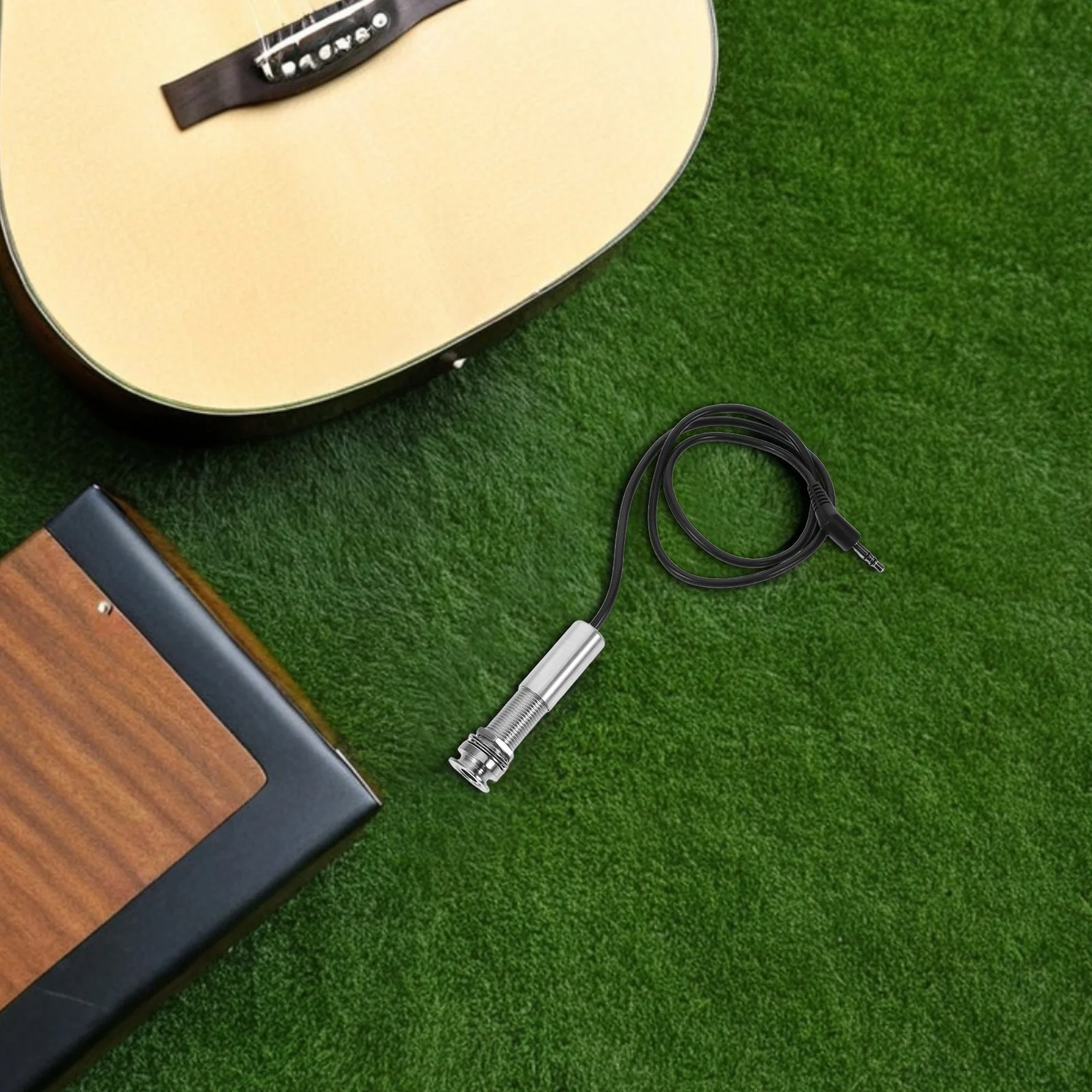 Guitar Pickup Wire 62cm Acoustic Electric Cord Nodrill Design for Clear Sound Performance Accessories Guitar Parts