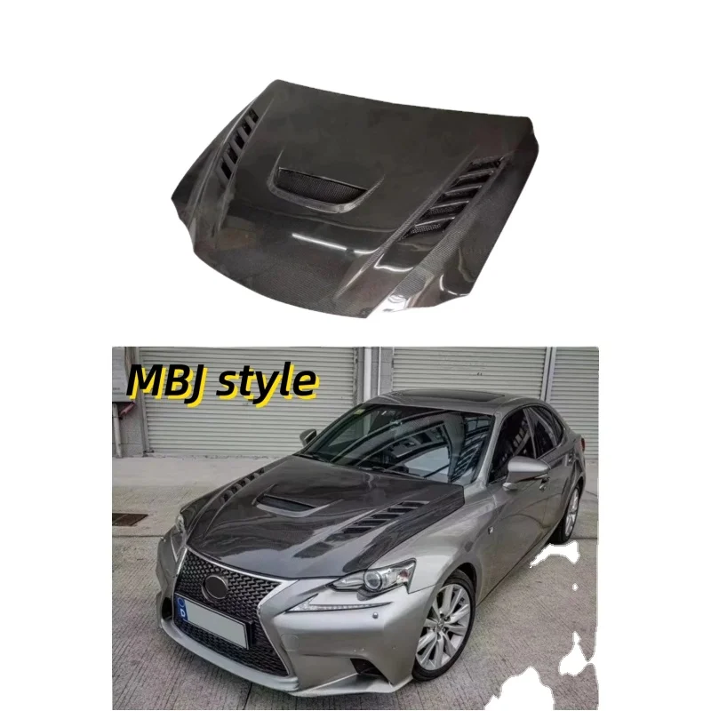

Карбоновый капот для Lexus IS 2013-2017, стиль MBJ, крышка двигателя из углеродного волокна, карбоновый капот-крышка для автомобиля.