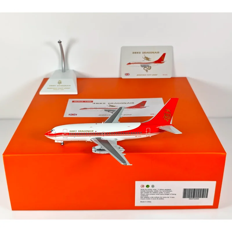 

JC Wings литой под давлением масштаб 1/200 Dragonair B737-200 VR-HYL модель самолета из сплава Коллекционный декоративный орнамент