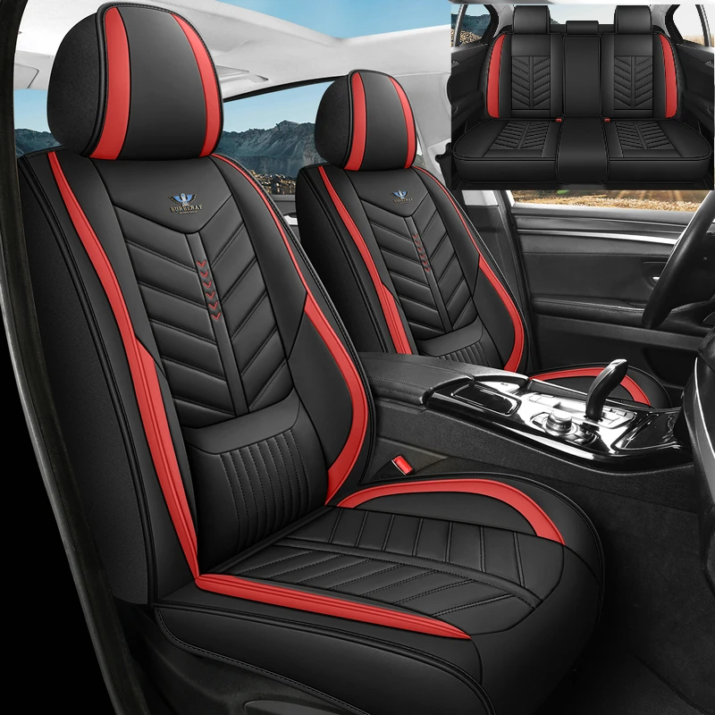 

Car seat cover waterproof artificial leather wear-resistant soft waist full set 5 seats full wrap new seat cover four seasons