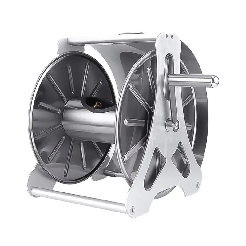 New Professional Garden Supplies Metal Hose Reel Hose Storage Wall-Mounted Garden Hose Reel