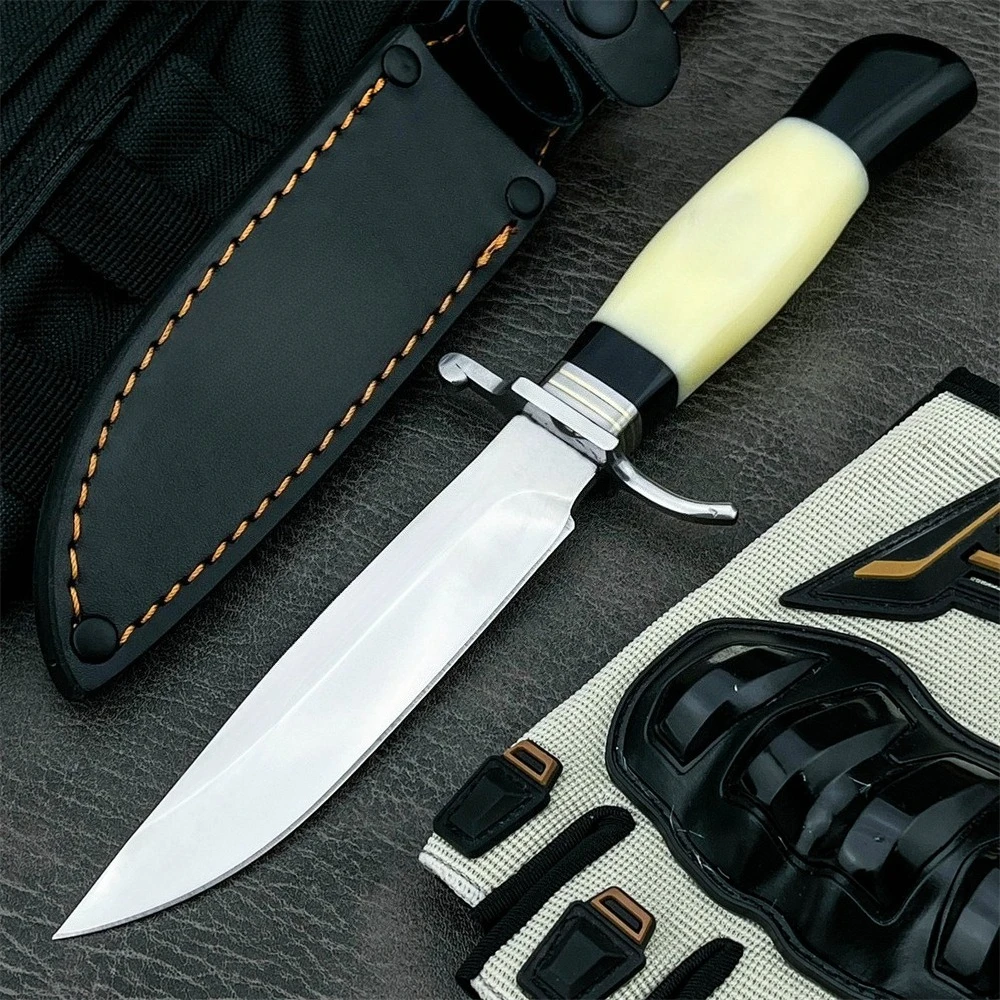 Cuchillo Recto EDC en Oferta, para Excursionismo, Caza, Pesca, Portátil, Autodefensa, Regalos para Vacaciones, Herramienta Esencial