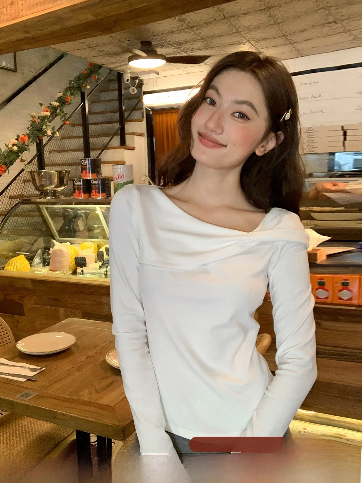 

Slim Fit Women's Long Sve T-irt Knot Design Base Layer Top Sli Autumn Winter New Arrival Ele Thinming Small ...