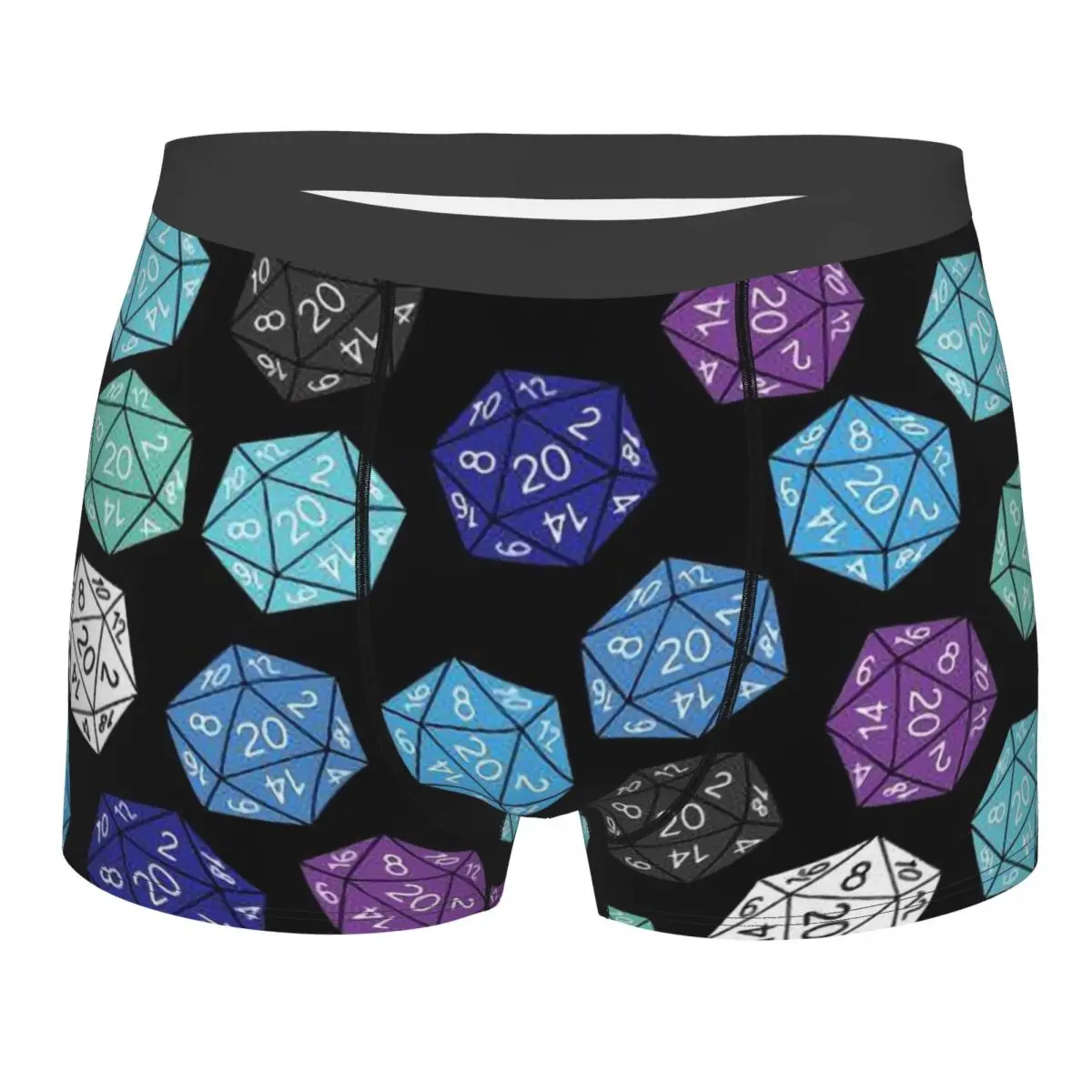 Colorful DnD Board Game Underpants Cotton Panties Men's Underwear Comfortable Shorts Boxer Briefs