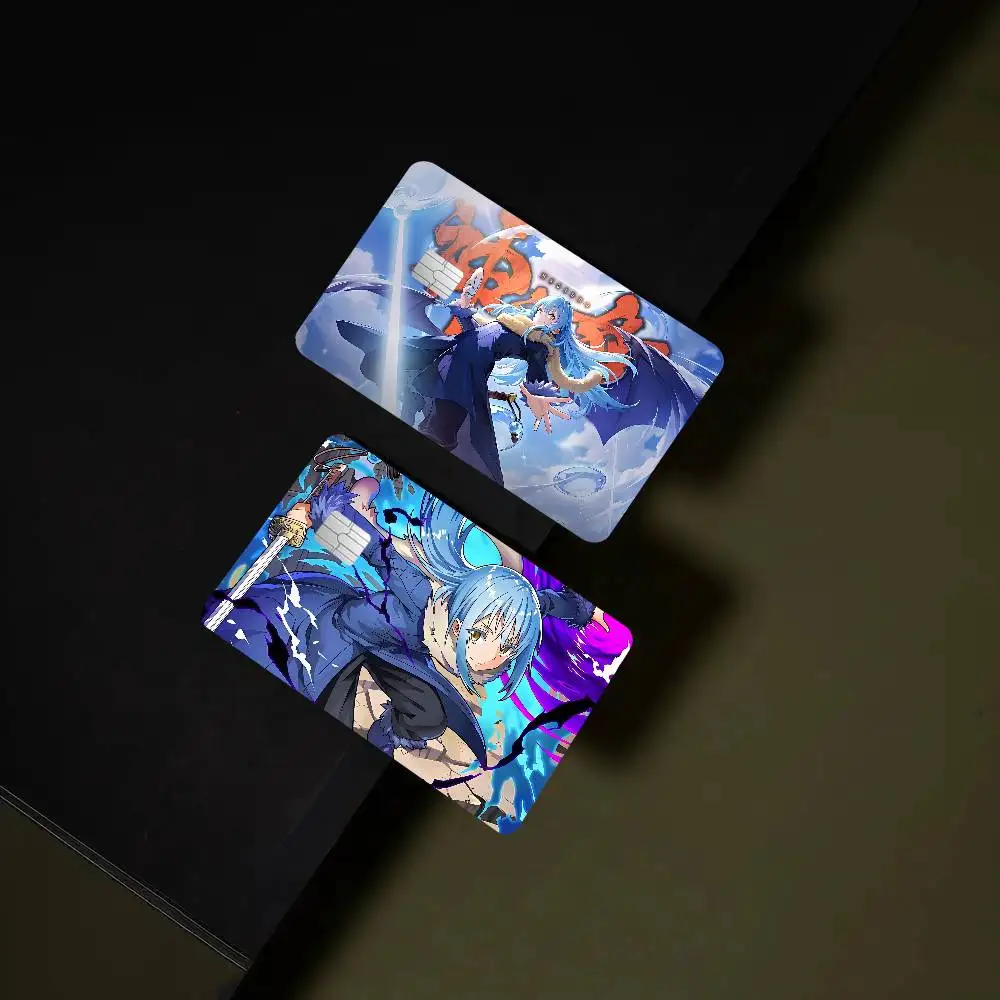 Anime That Time I Got Reincarnated As A Slime 1 Set Of 4 Pcs Shell Ultra Thin No Fade Sticker Skin Cover For Debit Credit Card