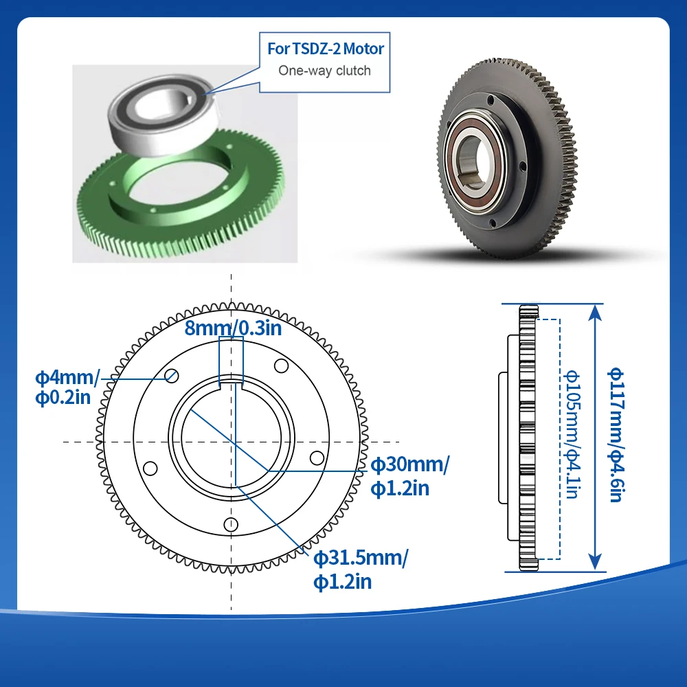 E-bike Tongsheng CSK30P Bearing For TSDZ2/TSDZ2B Mid Drive Motor Main Gear for Mid Motor Gear Accessories