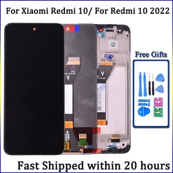 For Xiaomi Redmi 10 LCD Display Touch Screen Digitizer Assembly Pantalla For Redmi 10 2022 21061119AG LCD Frame