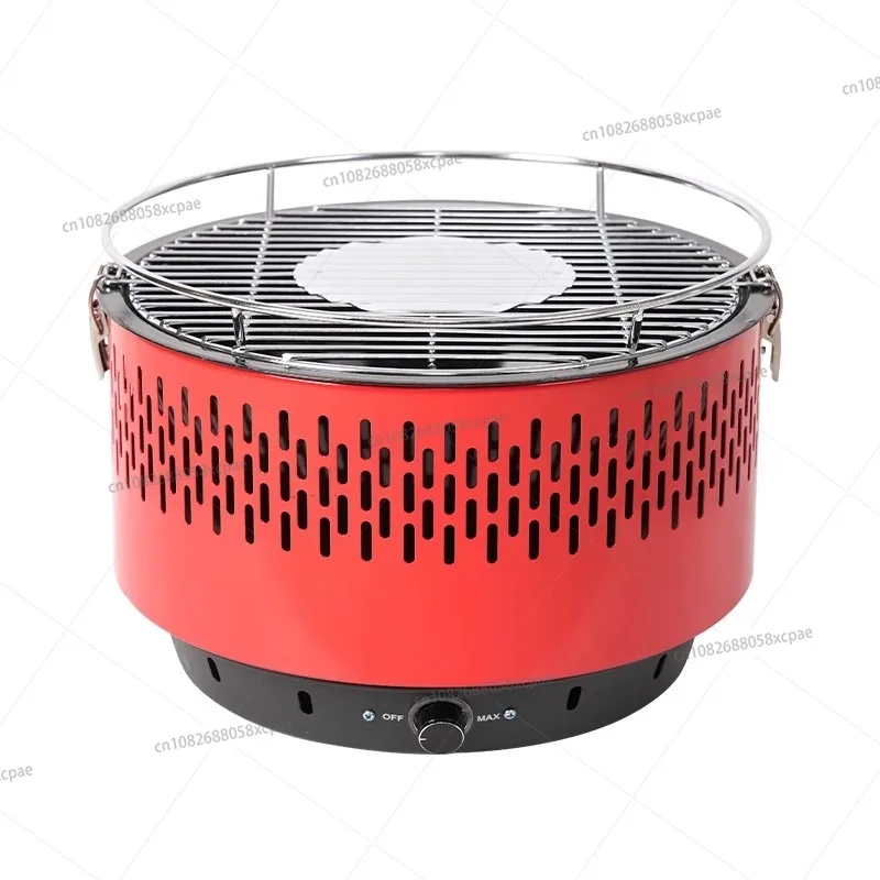 Parrilla de barbacoa portátil para exteriores, barbacoa sin humo, carbón, Camping, reunión familiar, chimenea, estufa de té y loto