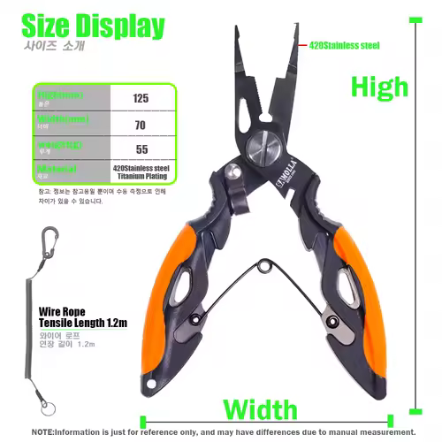 New Multifunctional Fishing Pliers Accessories 420 Stainless Steel Body Scissors Line Cutter Hooks Remover Outdoor Fishing Tools - Image 2