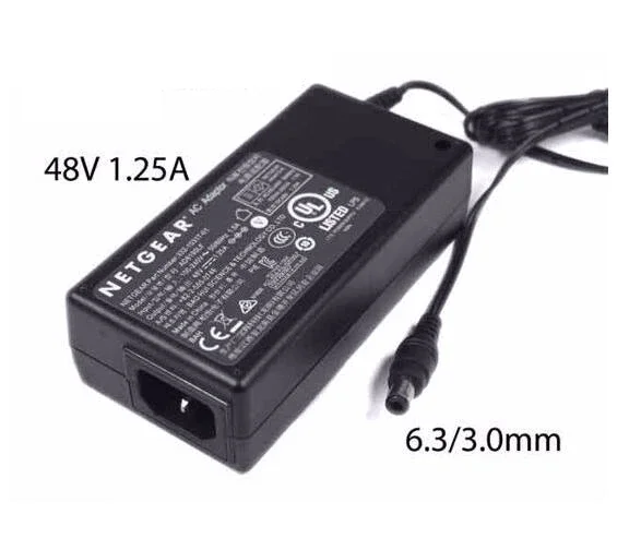 

Power Adapter AD8190LF, 48V 1.25A, Barrel 6.3/3.0mm, IEC C14