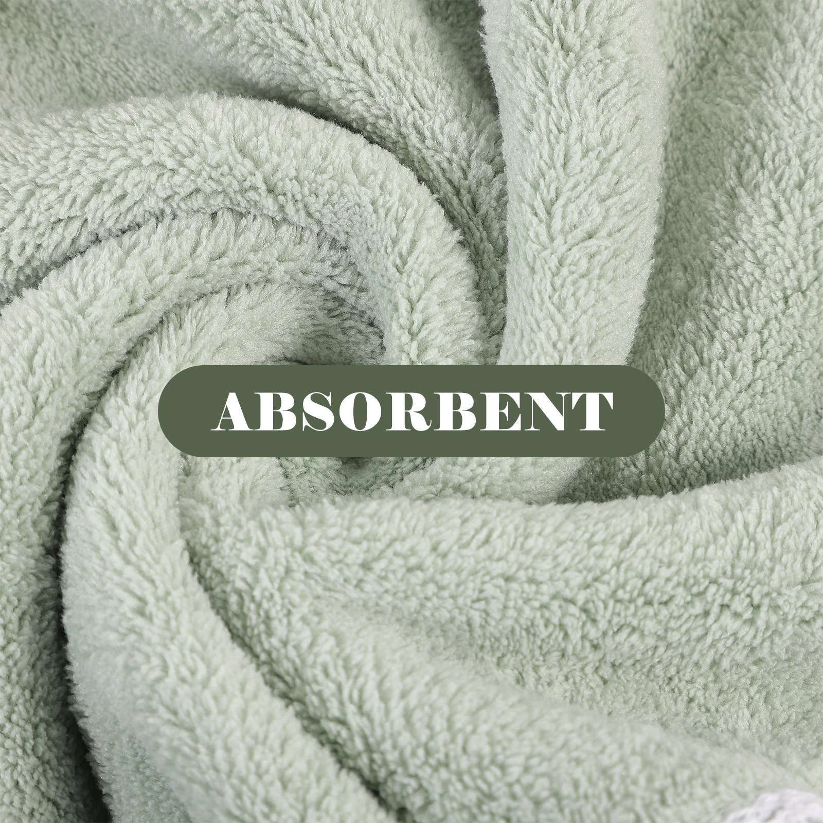 

1pc Round Hand Towel Coral Fleece Water Absorbent Quick Dry Kitchen Bathroom Car Washable Lightweight Home